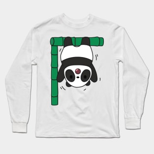 Panda Working Out Long Sleeve T-Shirt